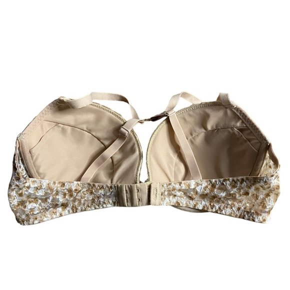 La Senza Women's Tan Floral Lace Push Up Bra - Picture 2 of 6